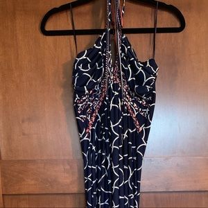 Halter top maxi dress.